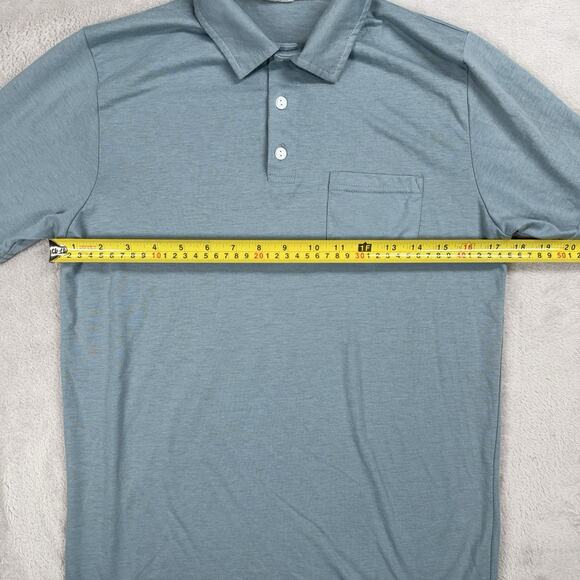 Homage Teal Short Sleeve Polo In Size Small - Picture 6 of 8